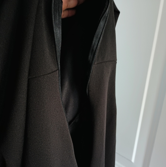 Steel Mill & Co Black One Shoulder Long Sleeve Wrapped Dress. Size L - Picture 12 of 13